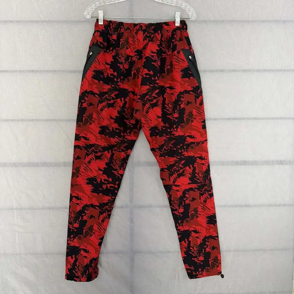 NFQ Men's Small Red Camo Performance Pants With Zip Pockets